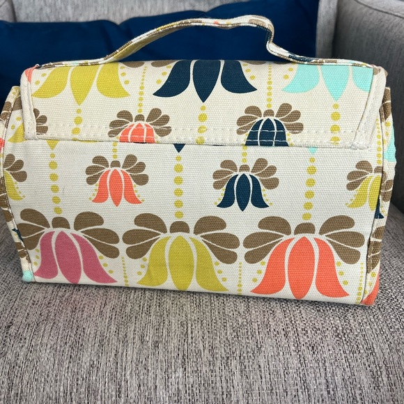 Primrose Hill London Canvas Lotus Flower Hangable Makeup Travel Bag, EUC - Picture 2 of 9